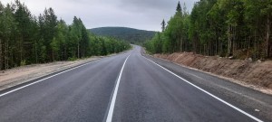 В Мурманской области завершили ремонт 6 км автодороги Пиренга – Ковдор
